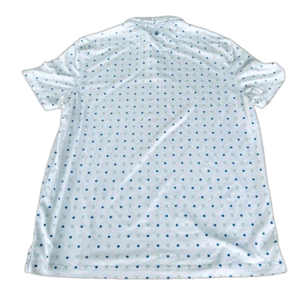 Izod Golf Polo Collar Novelty Tee + Ball Print Dry Fit Lightweight Performance - Picture 6 of 11